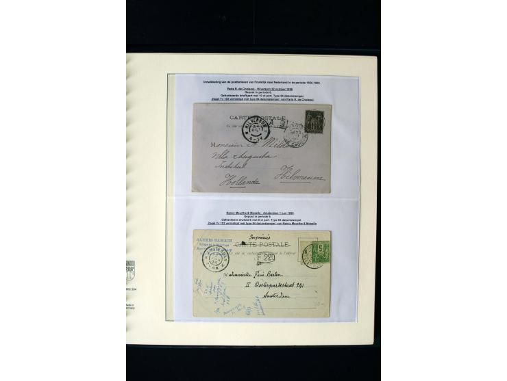 1876/1900, meist gestempelte Sammlung der Allegorie-Ausgaben inkl. einiger Doubletten mit vielen Briefen und Besonderheiten, 