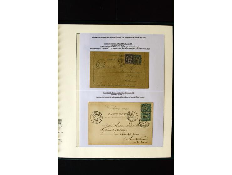 1876/1900, meist gestempelte Sammlung der Allegorie-Ausgaben inkl. einiger Doubletten mit vielen Briefen und Besonderheiten, 