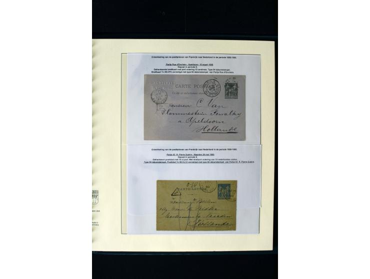 1876/1900, meist gestempelte Sammlung der Allegorie-Ausgaben inkl. einiger Doubletten mit vielen Briefen und Besonderheiten, 