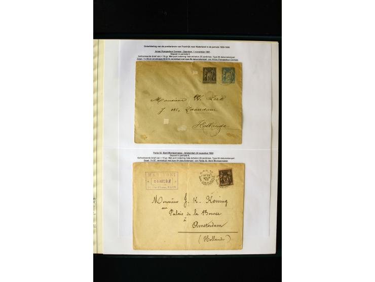 1876/1900, meist gestempelte Sammlung der Allegorie-Ausgaben inkl. einiger Doubletten mit vielen Briefen und Besonderheiten, 