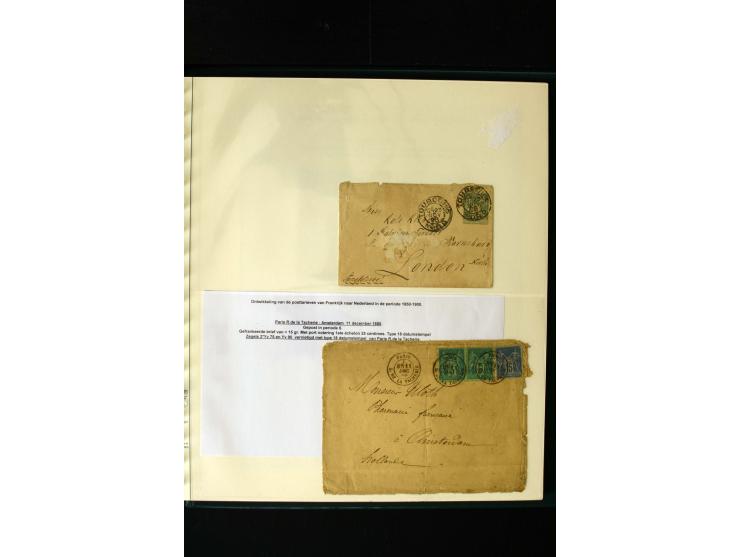 1876/1900, meist gestempelte Sammlung der Allegorie-Ausgaben inkl. einiger Doubletten mit vielen Briefen und Besonderheiten, 