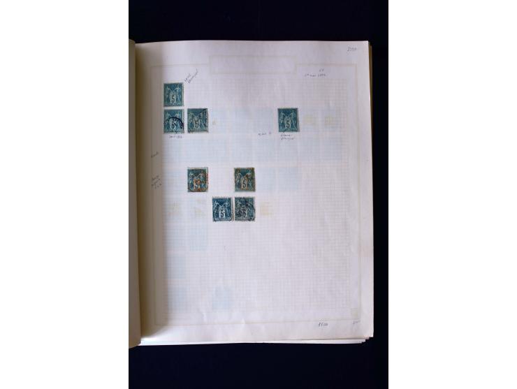 1876/1900, meist gestempelte Sammlung der Allegorie-Ausgaben inkl. einiger Doubletten mit vielen Briefen und Besonderheiten, 