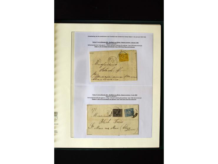 1876/1900, meist gestempelte Sammlung der Allegorie-Ausgaben inkl. einiger Doubletten mit vielen Briefen und Besonderheiten, 