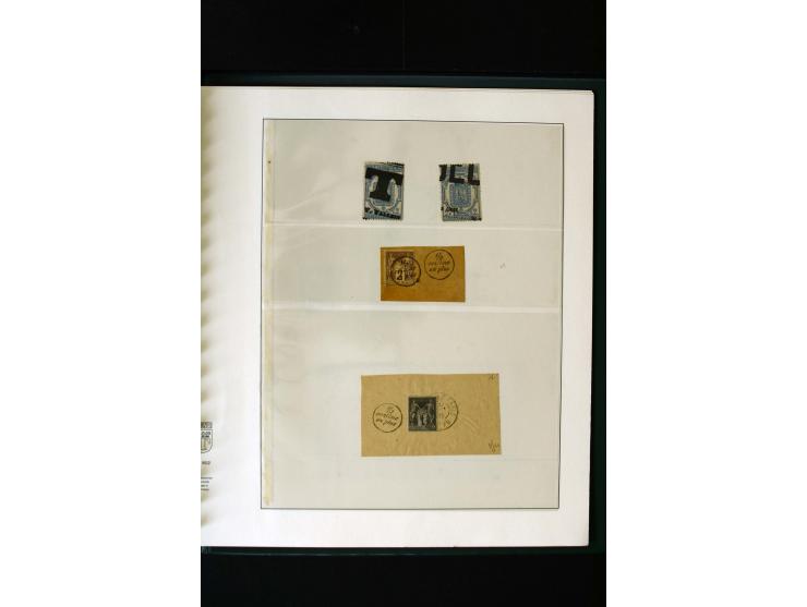 1876/1900, meist gestempelte Sammlung der Allegorie-Ausgaben inkl. einiger Doubletten mit vielen Briefen und Besonderheiten, 