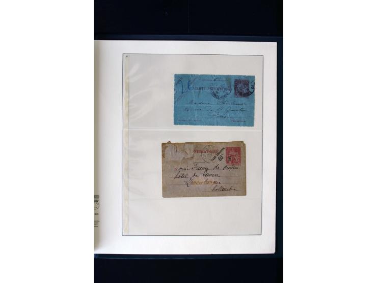 1876/1900, meist gestempelte Sammlung der Allegorie-Ausgaben inkl. einiger Doubletten mit vielen Briefen und Besonderheiten, 