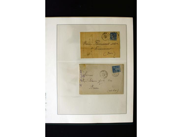 1876/1900, meist gestempelte Sammlung der Allegorie-Ausgaben inkl. einiger Doubletten mit vielen Briefen und Besonderheiten, 