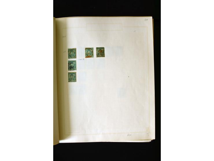 1876/1900, meist gestempelte Sammlung der Allegorie-Ausgaben inkl. einiger Doubletten mit vielen Briefen und Besonderheiten, 