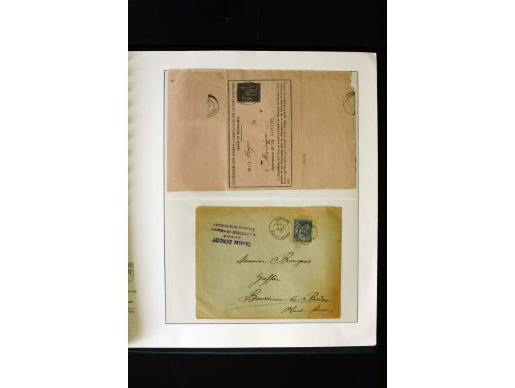 1876/1900, meist gestempelte Sammlung der Allegorie-Ausgaben inkl. einiger Doubletten mit vielen Briefen und Besonderheiten, 