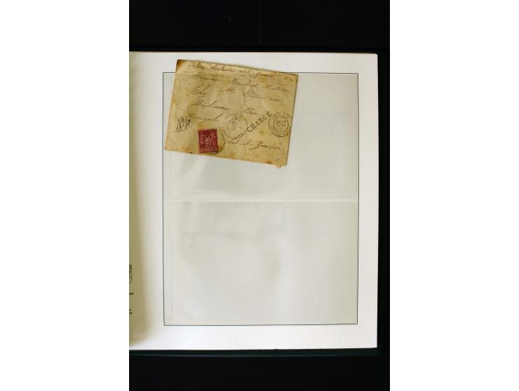 1876/1900, meist gestempelte Sammlung der Allegorie-Ausgaben inkl. einiger Doubletten mit vielen Briefen und Besonderheiten, 