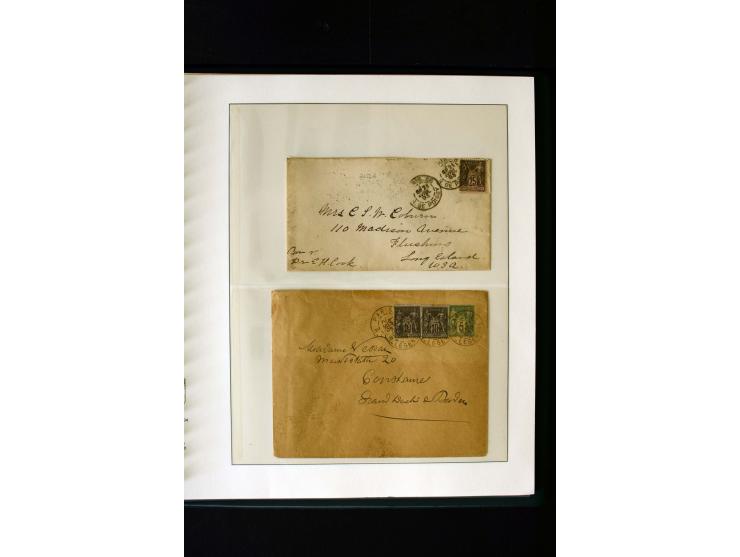 1876/1900, meist gestempelte Sammlung der Allegorie-Ausgaben inkl. einiger Doubletten mit vielen Briefen und Besonderheiten, 