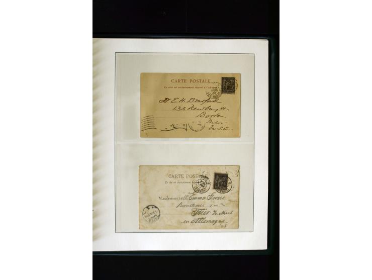 1876/1900, meist gestempelte Sammlung der Allegorie-Ausgaben inkl. einiger Doubletten mit vielen Briefen und Besonderheiten, 