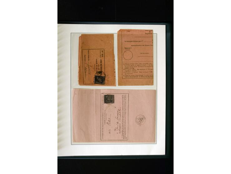 1876/1900, meist gestempelte Sammlung der Allegorie-Ausgaben inkl. einiger Doubletten mit vielen Briefen und Besonderheiten, 