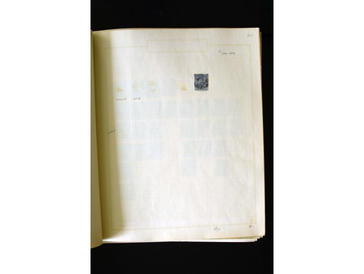1876/1900, meist gestempelte Sammlung der Allegorie-Ausgaben inkl. einiger Doubletten mit vielen Briefen und Besonderheiten, 