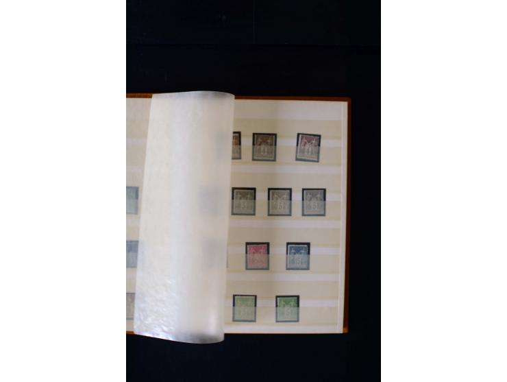 1876/1900, meist gestempelte Sammlung der Allegorie-Ausgaben inkl. einiger Doubletten mit vielen Briefen und Besonderheiten, 