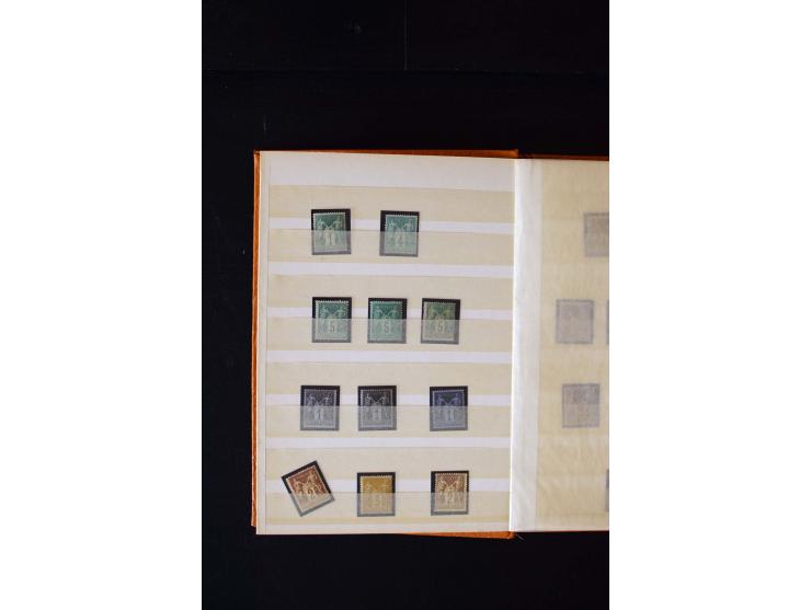 1876/1900, meist gestempelte Sammlung der Allegorie-Ausgaben inkl. einiger Doubletten mit vielen Briefen und Besonderheiten, 