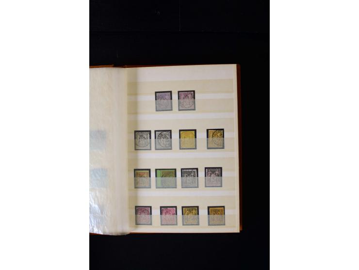 1876/1900, meist gestempelte Sammlung der Allegorie-Ausgaben inkl. einiger Doubletten mit vielen Briefen und Besonderheiten, 