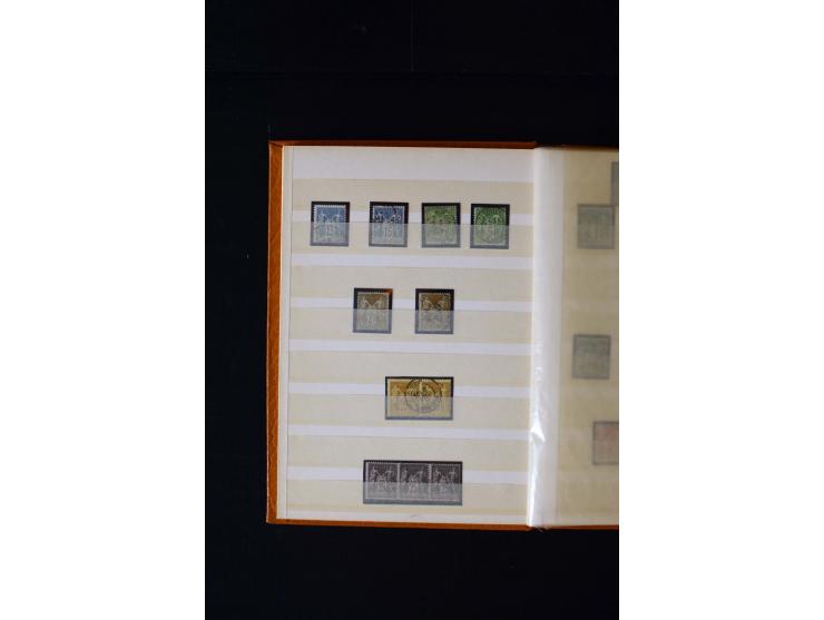 1876/1900, meist gestempelte Sammlung der Allegorie-Ausgaben inkl. einiger Doubletten mit vielen Briefen und Besonderheiten, 