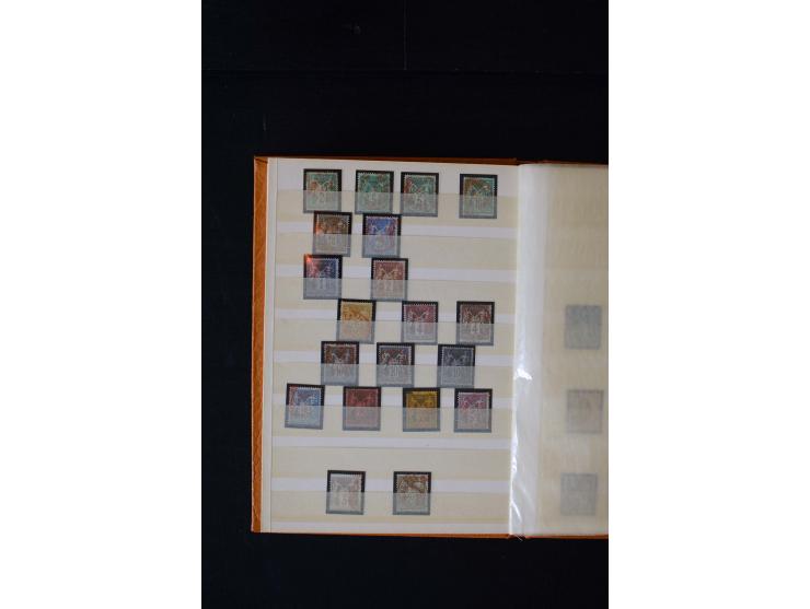1876/1900, meist gestempelte Sammlung der Allegorie-Ausgaben inkl. einiger Doubletten mit vielen Briefen und Besonderheiten, 