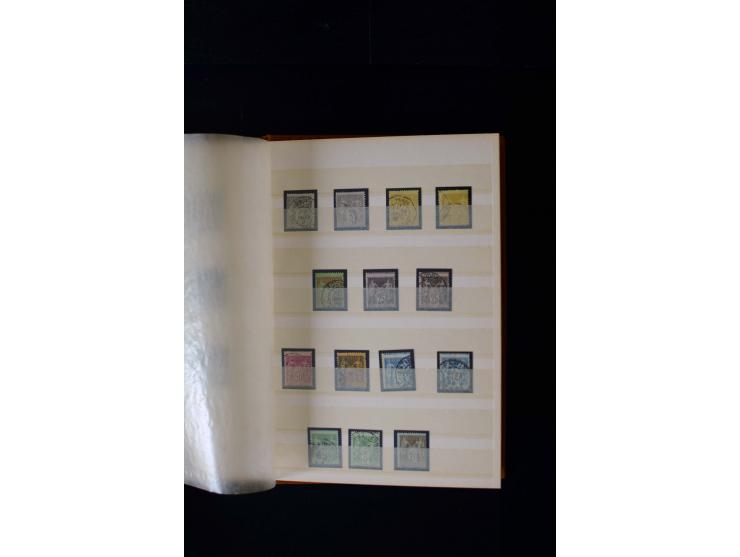 1876/1900, meist gestempelte Sammlung der Allegorie-Ausgaben inkl. einiger Doubletten mit vielen Briefen und Besonderheiten, 