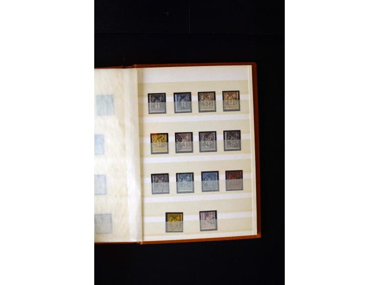 1876/1900, meist gestempelte Sammlung der Allegorie-Ausgaben inkl. einiger Doubletten mit vielen Briefen und Besonderheiten, 