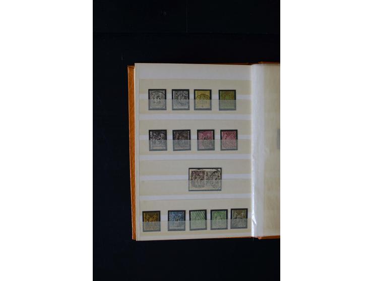 1876/1900, meist gestempelte Sammlung der Allegorie-Ausgaben inkl. einiger Doubletten mit vielen Briefen und Besonderheiten, 