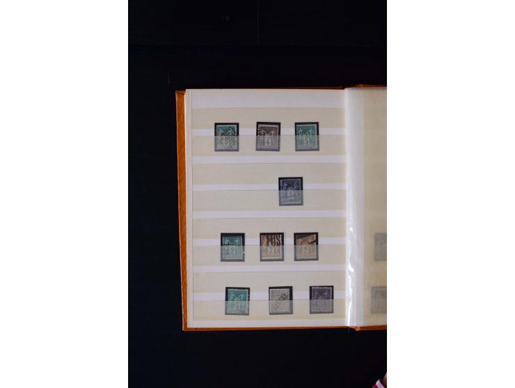 1876/1900, meist gestempelte Sammlung der Allegorie-Ausgaben inkl. einiger Doubletten mit vielen Briefen und Besonderheiten, 