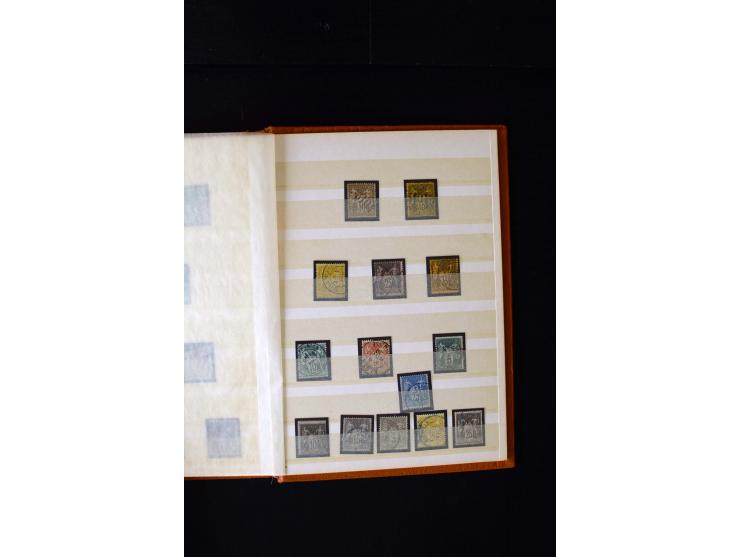 1876/1900, meist gestempelte Sammlung der Allegorie-Ausgaben inkl. einiger Doubletten mit vielen Briefen und Besonderheiten, 