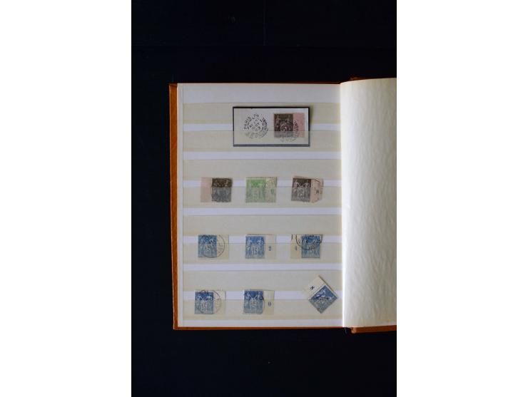 1876/1900, meist gestempelte Sammlung der Allegorie-Ausgaben inkl. einiger Doubletten mit vielen Briefen und Besonderheiten, 