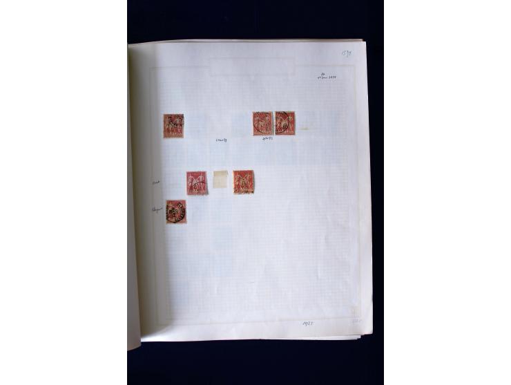 1876/1900, meist gestempelte Sammlung der Allegorie-Ausgaben inkl. einiger Doubletten mit vielen Briefen und Besonderheiten, 