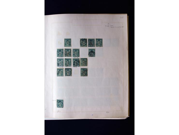 1876/1900, meist gestempelte Sammlung der Allegorie-Ausgaben inkl. einiger Doubletten mit vielen Briefen und Besonderheiten, 