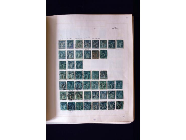 1876/1900, meist gestempelte Sammlung der Allegorie-Ausgaben inkl. einiger Doubletten mit vielen Briefen und Besonderheiten, 