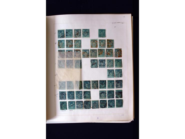 1876/1900, meist gestempelte Sammlung der Allegorie-Ausgaben inkl. einiger Doubletten mit vielen Briefen und Besonderheiten, 
