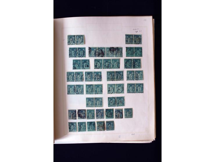 1876/1900, meist gestempelte Sammlung der Allegorie-Ausgaben inkl. einiger Doubletten mit vielen Briefen und Besonderheiten, 