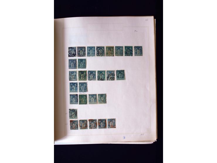 1876/1900, meist gestempelte Sammlung der Allegorie-Ausgaben inkl. einiger Doubletten mit vielen Briefen und Besonderheiten, 