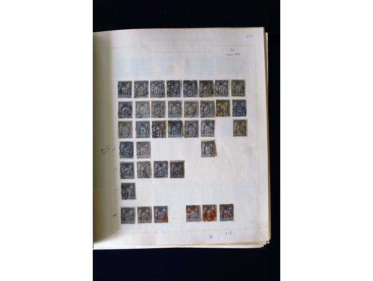1876/1900, meist gestempelte Sammlung der Allegorie-Ausgaben inkl. einiger Doubletten mit vielen Briefen und Besonderheiten, 