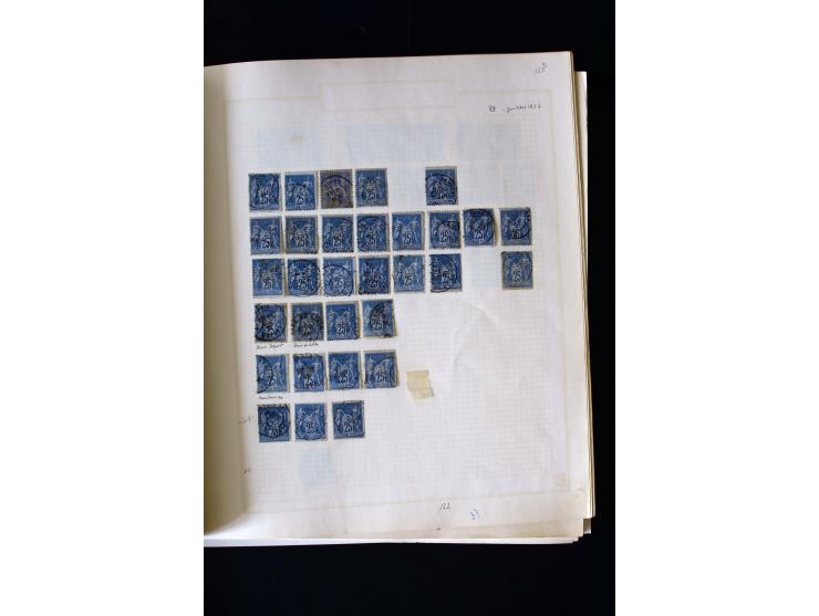 1876/1900, meist gestempelte Sammlung der Allegorie-Ausgaben inkl. einiger Doubletten mit vielen Briefen und Besonderheiten, 