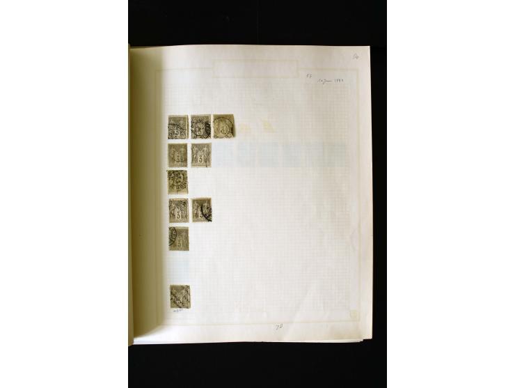 1876/1900, meist gestempelte Sammlung der Allegorie-Ausgaben inkl. einiger Doubletten mit vielen Briefen und Besonderheiten, 