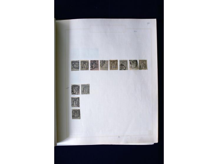 1876/1900, meist gestempelte Sammlung der Allegorie-Ausgaben inkl. einiger Doubletten mit vielen Briefen und Besonderheiten, 