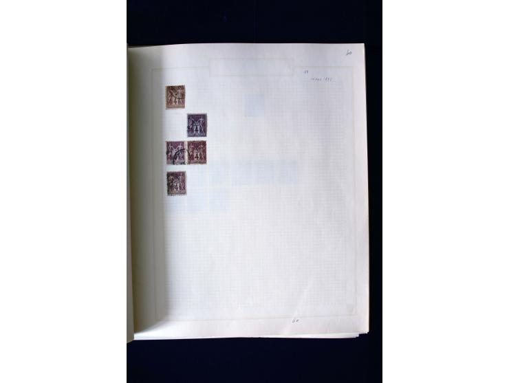 1876/1900, meist gestempelte Sammlung der Allegorie-Ausgaben inkl. einiger Doubletten mit vielen Briefen und Besonderheiten, 
