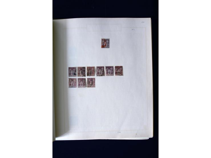 1876/1900, meist gestempelte Sammlung der Allegorie-Ausgaben inkl. einiger Doubletten mit vielen Briefen und Besonderheiten, 