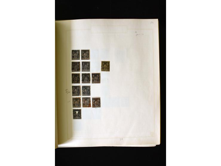 1876/1900, meist gestempelte Sammlung der Allegorie-Ausgaben inkl. einiger Doubletten mit vielen Briefen und Besonderheiten, 