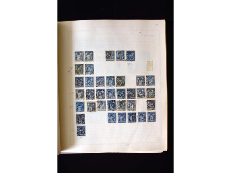 1876/1900, meist gestempelte Sammlung der Allegorie-Ausgaben inkl. einiger Doubletten mit vielen Briefen und Besonderheiten, 