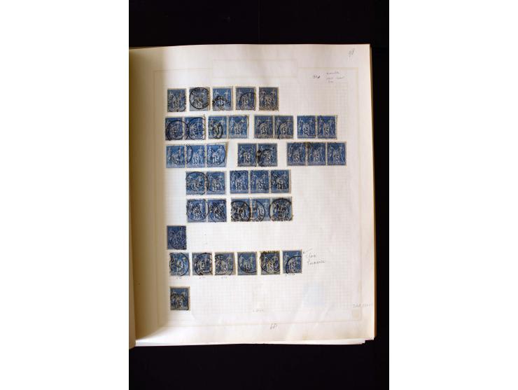 1876/1900, meist gestempelte Sammlung der Allegorie-Ausgaben inkl. einiger Doubletten mit vielen Briefen und Besonderheiten, 