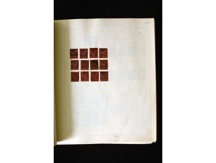 1876/1900, meist gestempelte Sammlung der Allegorie-Ausgaben inkl. einiger Doubletten mit vielen Briefen und Besonderheiten, 