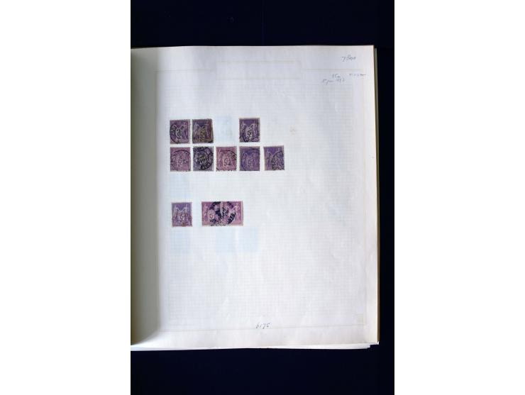 1876/1900, meist gestempelte Sammlung der Allegorie-Ausgaben inkl. einiger Doubletten mit vielen Briefen und Besonderheiten, 