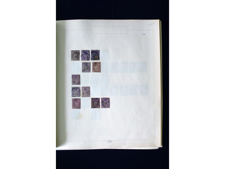 1876/1900, meist gestempelte Sammlung der Allegorie-Ausgaben inkl. einiger Doubletten mit vielen Briefen und Besonderheiten, 
