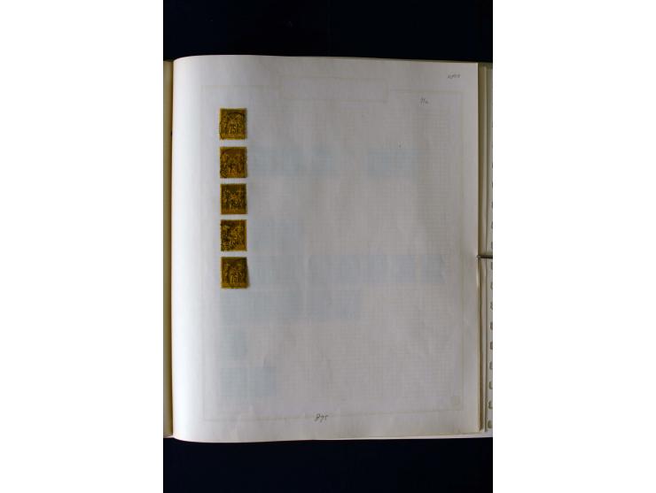 1876/1900, meist gestempelte Sammlung der Allegorie-Ausgaben inkl. einiger Doubletten mit vielen Briefen und Besonderheiten, 