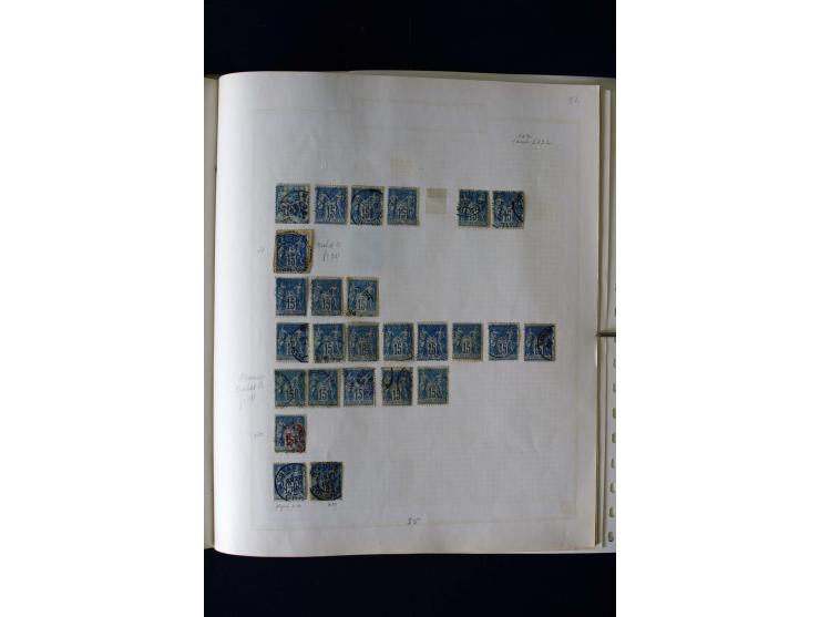 1876/1900, meist gestempelte Sammlung der Allegorie-Ausgaben inkl. einiger Doubletten mit vielen Briefen und Besonderheiten, 