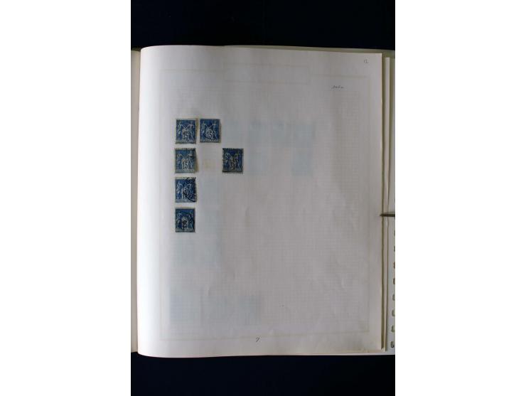 1876/1900, meist gestempelte Sammlung der Allegorie-Ausgaben inkl. einiger Doubletten mit vielen Briefen und Besonderheiten, 