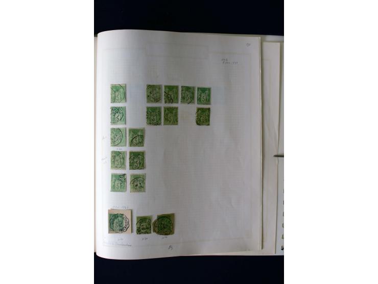 1876/1900, meist gestempelte Sammlung der Allegorie-Ausgaben inkl. einiger Doubletten mit vielen Briefen und Besonderheiten, 